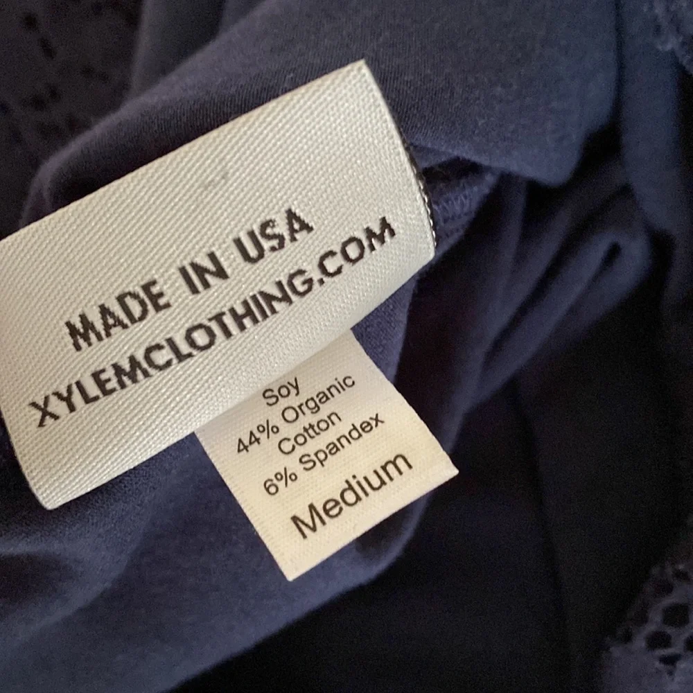 Xylem Clothing Fairy Lace Top Navy M - Picture 5 of 6